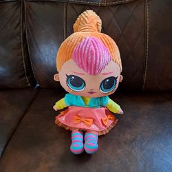 L.O.L. Surprise Doll 14” NEON Q.T. Plush Doll