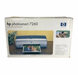 HP Photosmart 7260 Personal Digital Photo Inkjet Printer - Brand NEW