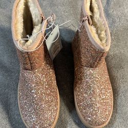 Rose Gold Boots Size 3