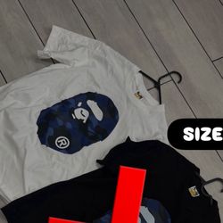 White Bape Shirt Size Large 