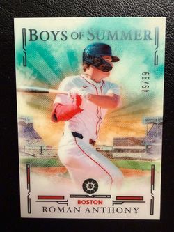 2025 Panini Boys of Summer 49/99 Roman Anthony Rookie #37 Red Sox￼
