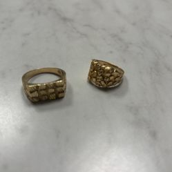 10k Gold Nugget rings 