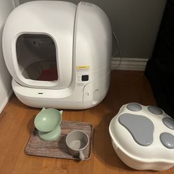 PetKit Automatic cleaning cat litter bin (including food bowl, water bowl, tray, and food container)