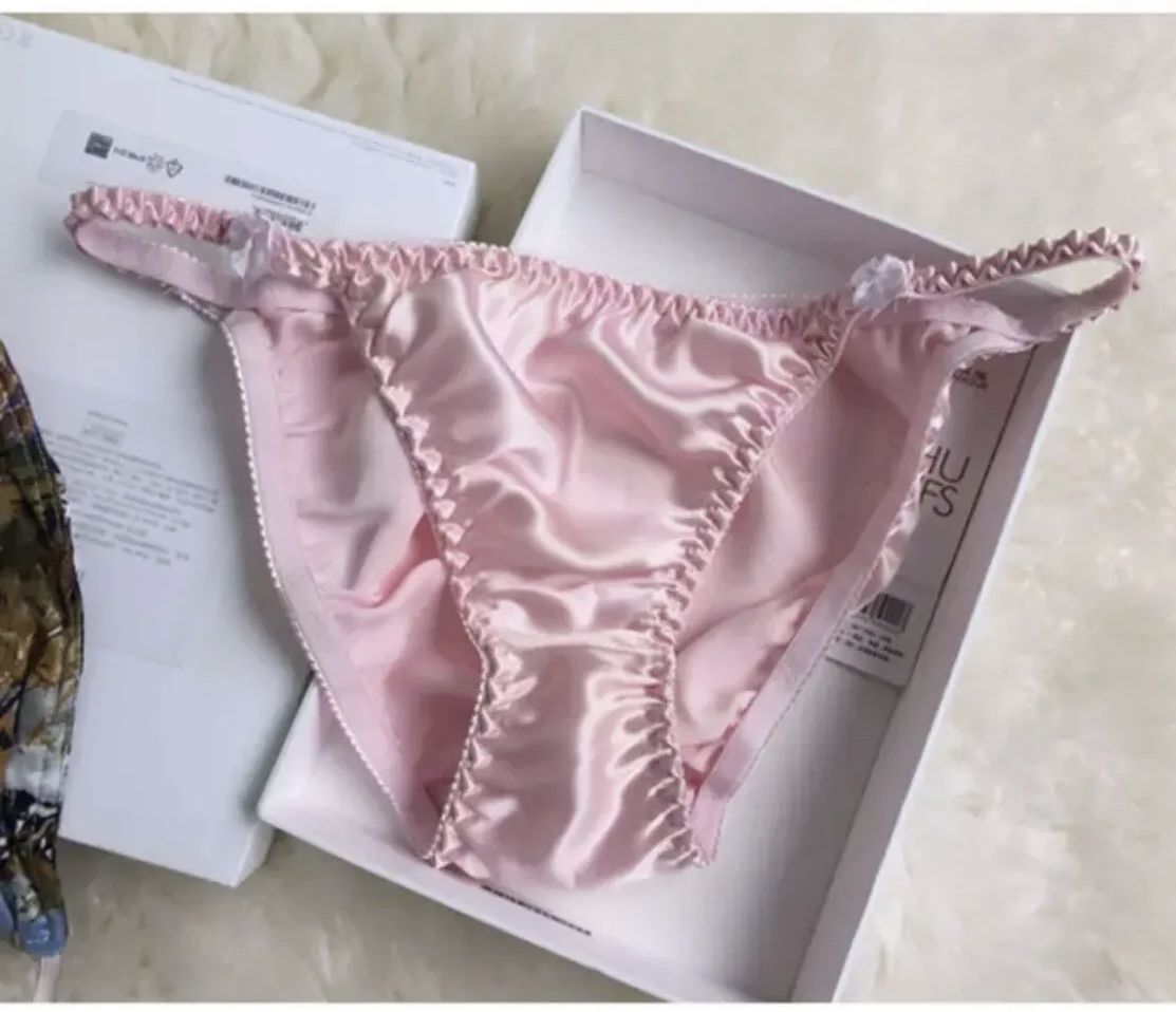 100% Pure Silk Women's Sexy Bikini Briefs Panties Underwear. Thicker Silk Fabric. Size L/XL