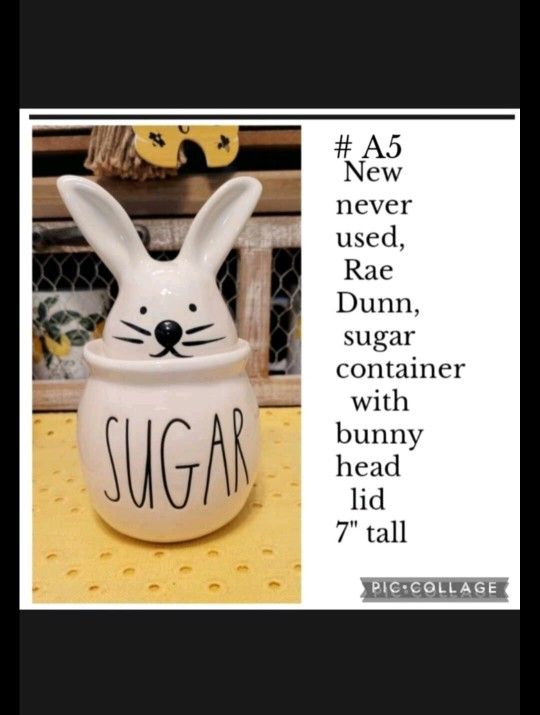 New, Rae Dunn, Sugar Bowl...