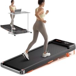 Walking Pad,Treadmill with Incline for Home Office, 2.5HP Portable Under Desk Treadmill with 265 Lbs Capacity,Remote Control, Led Display