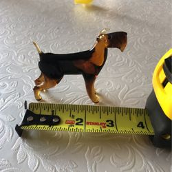 Hand blown glass, Airedale figurine