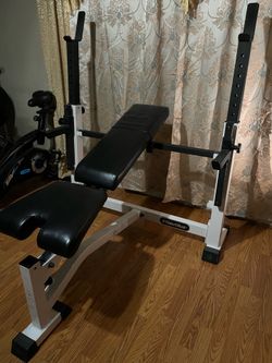 Nautilus bench press adjustable rack and bench