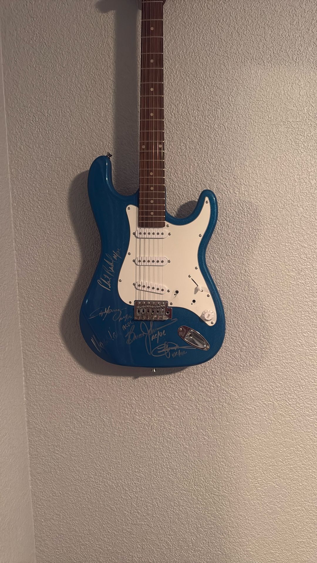 Authentic AC/DC signed Guitar