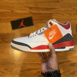 Air Jordan 3 Fire Red Sz 12 