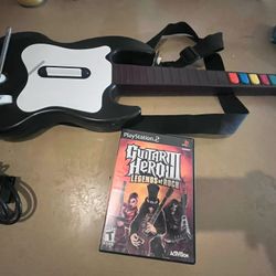Ps2 Wired  Guitar W Game 