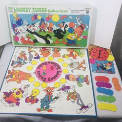 Vintage 1977 Whitman Looney Tunes Balloon Board Game