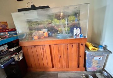 Large Fish Tank w/ Storage Stand
