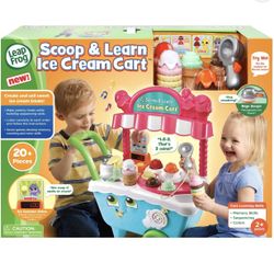 LeapFrog Scoop & Learn Ice Cream Cart with Accessories, Baby and Toddler Toys