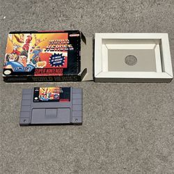 World Heroes Super Nintendo Entertainment System SNES Authentic w/ Box No Manual