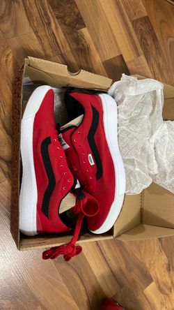 Vans Red and Black Low-Top Sneakers- New unused