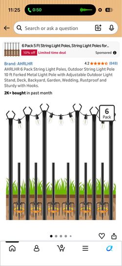 Garden light poles