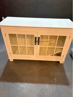 White cabinet buffet