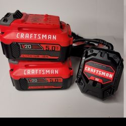 CRAFTSMAN V20 20 -Volt 2 -Pack Lithium-ion ( 5 Ah Battery )