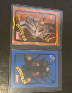 Marvel Topps Emma frost and wolverine
