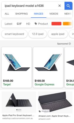 iPad keyboard model a1636