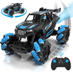 Remote Control Car, 2.4GHz RC Stunt Car, Auto Demo, Spray with Light, 360° Rotation and Drifting, Toy Car for 5+ Years Old Boys and Girls, Birthday Gi