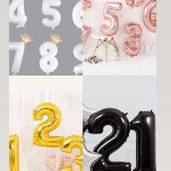 Number Party Balloons -$3 