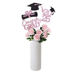 Graduation Centerpieces Pink