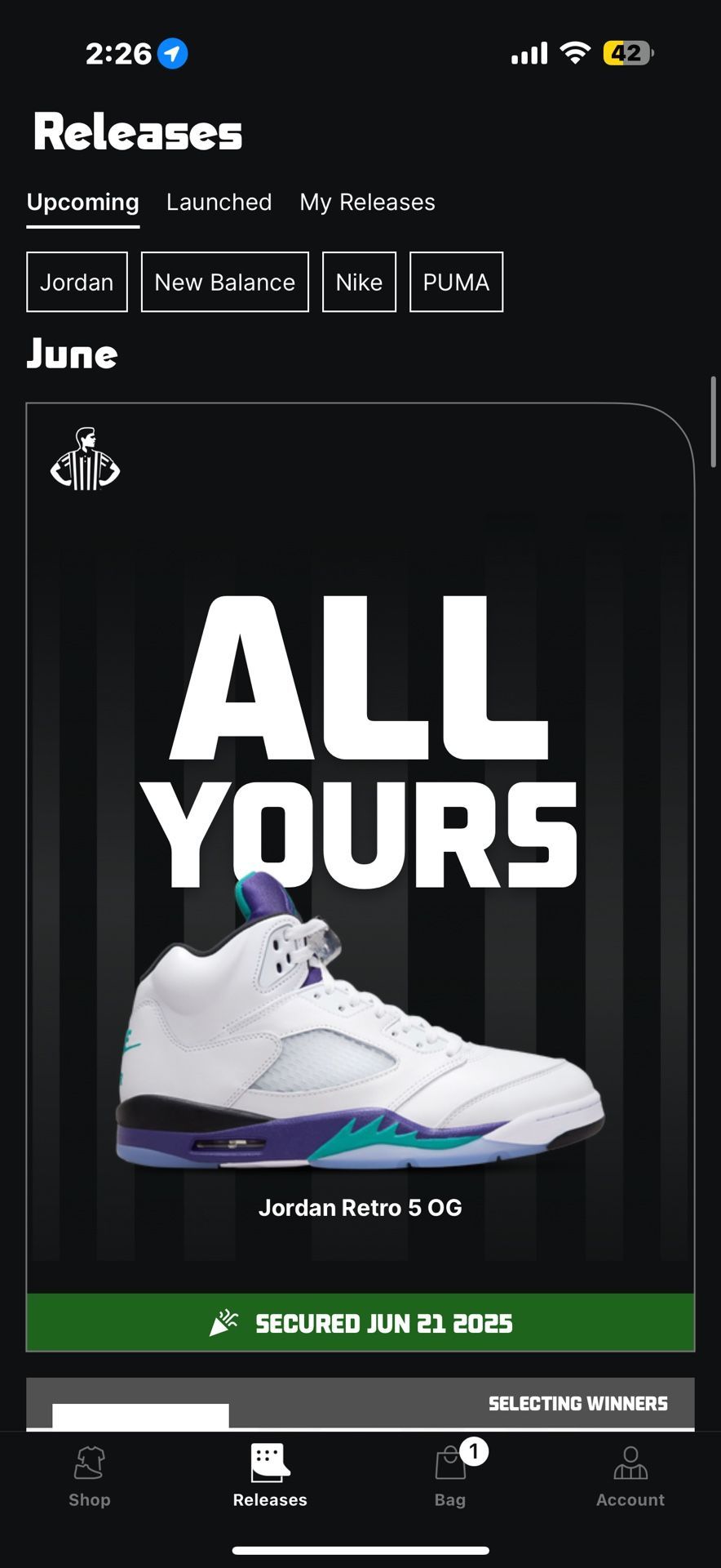 Jordan 5 Grape 2025 Sz 12