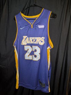 Nike Lakers #23 LeBron James Basketball Jersey