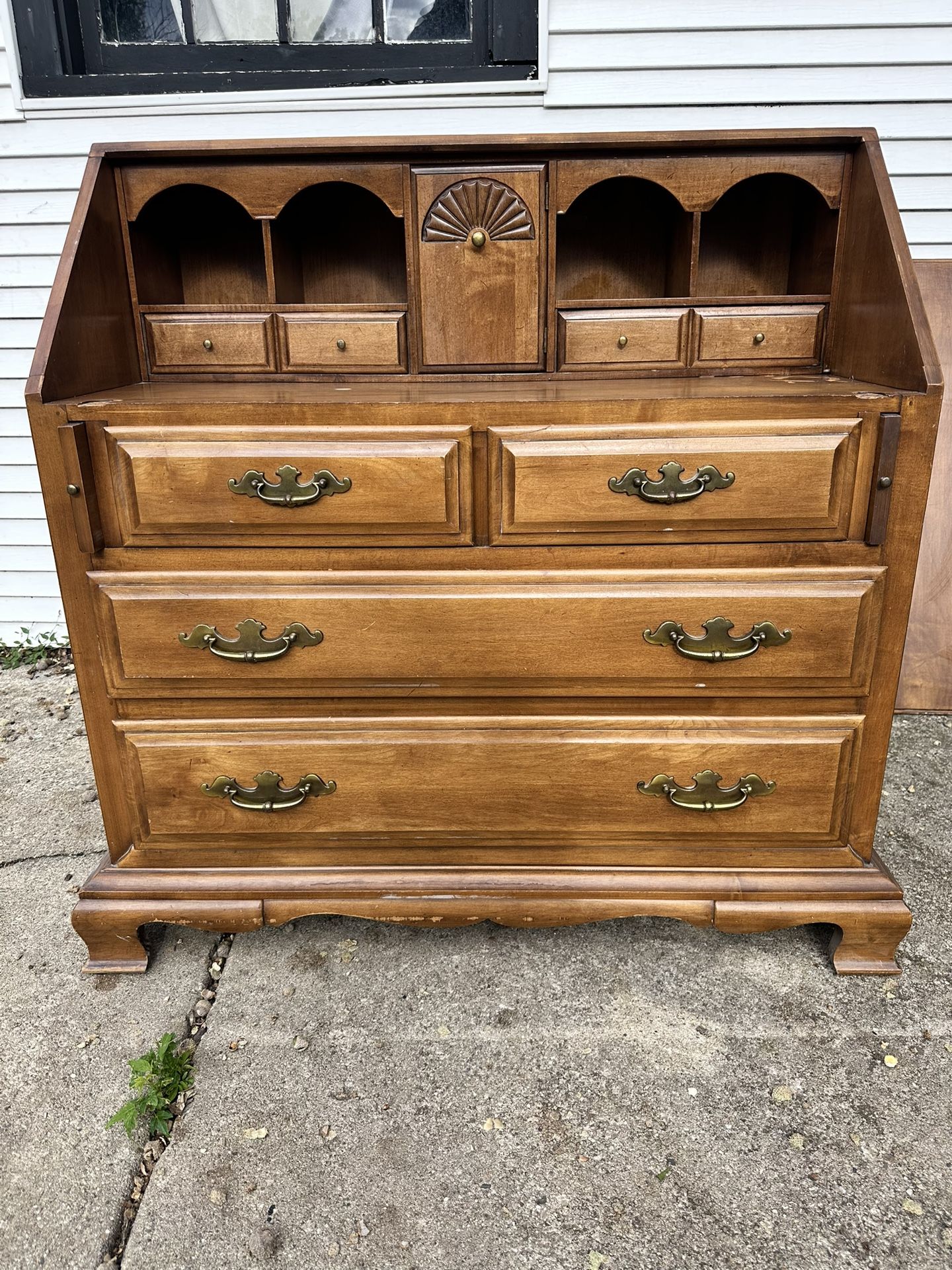 Vintage Thomasville Solid Wood Secretary Desk/Dresser