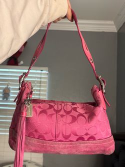 Pink coach bag