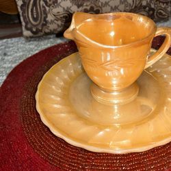 Anchor, Hocking, Fire King, Peach Luster 