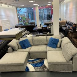 AUTUMN SALE! $999! Lima Sectionals And Ottoman Set 