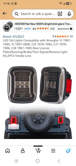 Brand New In Box LED Tail Lights Compatible with Wrangler