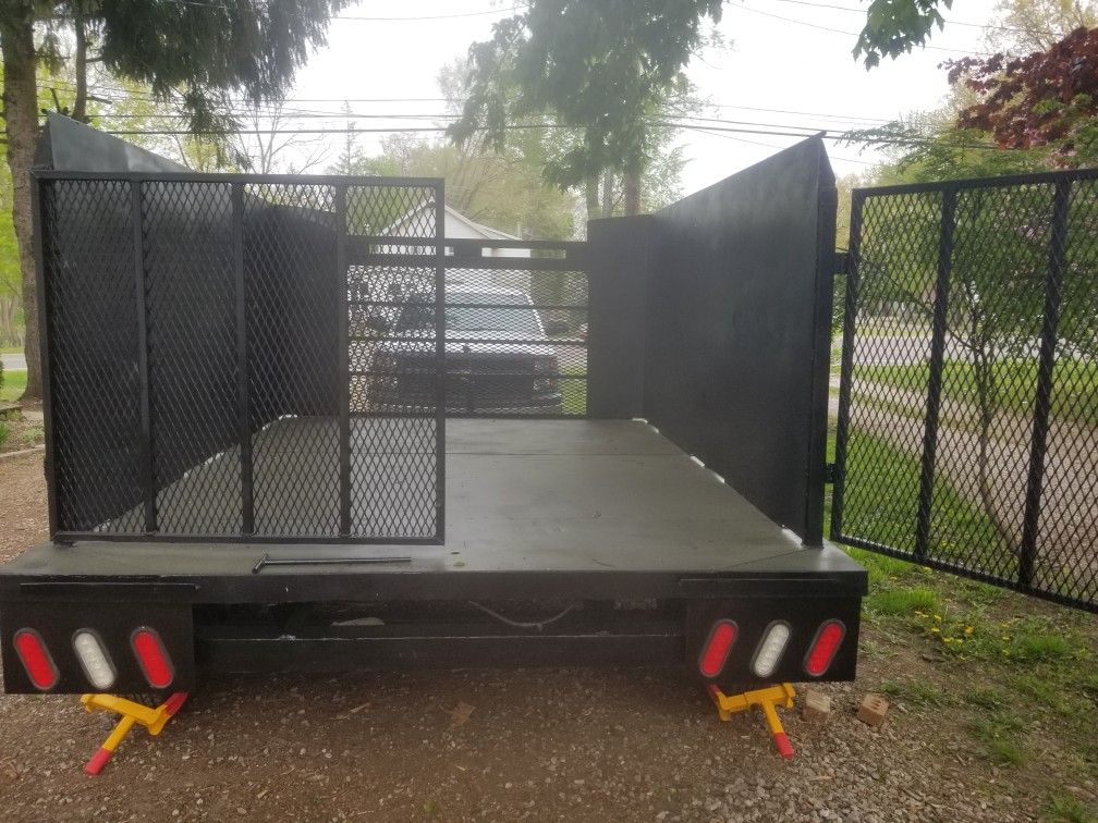 HEAVY DUTY DOUBLE AXLE TRAILER 💲MONEY  MAKER💲WITH  BRAKES