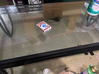 Long glass table