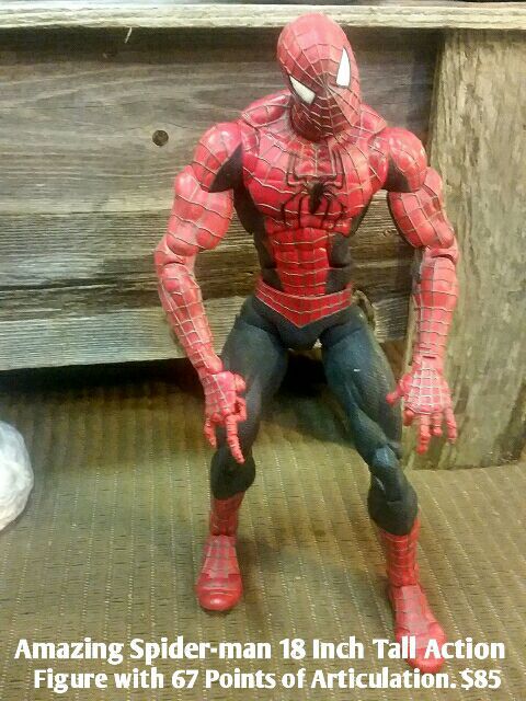 Amazing Spider-man 18 Inch Tall Action Figure with 67 Points of  Articulation. for Sale in Leander, TX - OfferUp