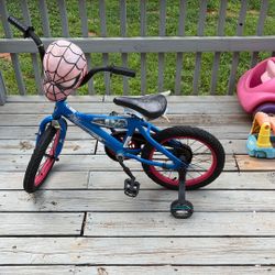 Superman  Bike With Training Wheels