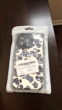 iPhone 14 pro max 6.7’’ floral black and white
