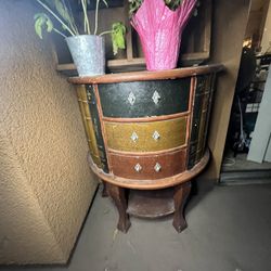 Vintage Bookcase End Table 3 Drawers