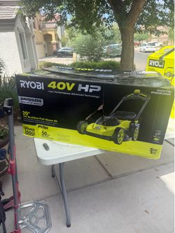 Shop RYOBI 40V HP Brushless 20 in. Cordless Electric Battery Walk Behind Self-Propelled Lawn Mower (Tool Only)