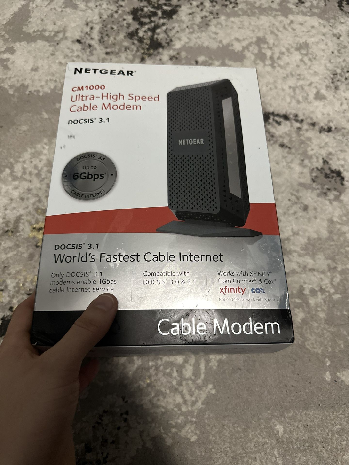 Netgear cable modem docsis 3.1 (CM1000)
