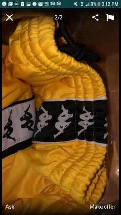 Yellow Kappa Size M Brand New Worn Twice