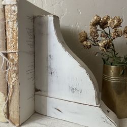 Distressed Wooden Bookends / Corbels 