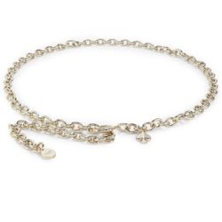 KATE SPADE NEW YORK golden tone Chain Belt with Charm S/M adjustable