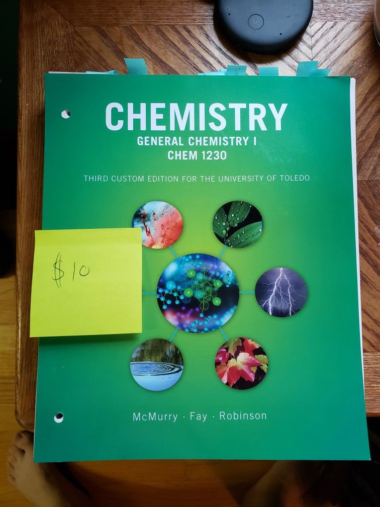 Chemistry General Chemistry 1 CHEM 1230 3rd Edition, University Of Toledo