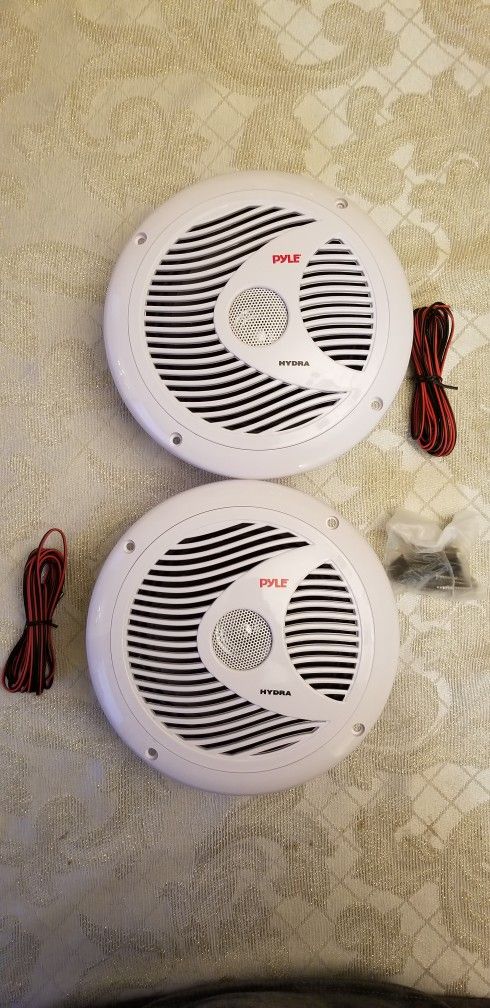 PYLE 6-1/2" Dual Cone Waterproof Speakers