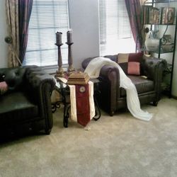 2 Chesterfield Style Chairs - PROJECT