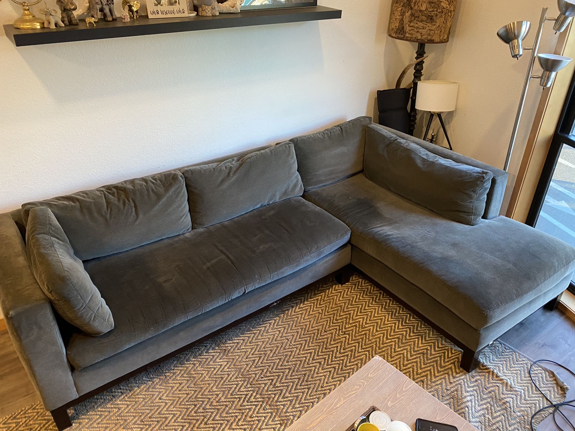 Crate and Barrel sectional couch